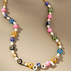 Clare V. multi-flower strand necklace